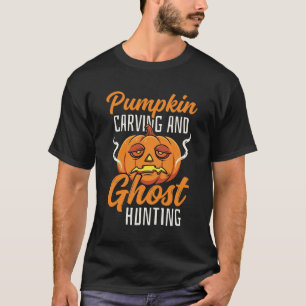 T-shirt Dessin de Halloween pour la sculpture de citrouill