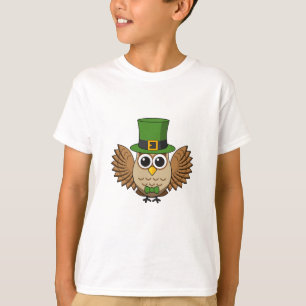 T-shirt Dessin de la chouette de la Saint Patrick