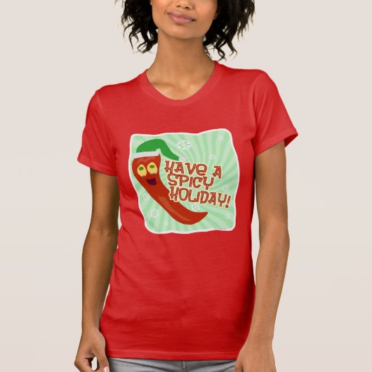 T-shirt Dessin de la devise de vacances épicé (Devant)