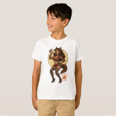 T-shirt Dessin de la fille Werewolf (Devant entier)