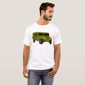 T-shirt Dessin de l'armée de camions (Devant entier)