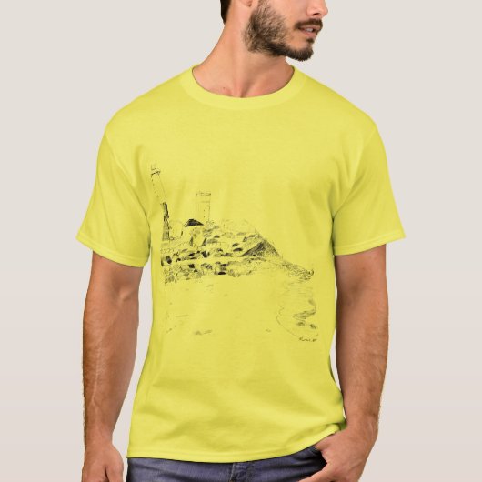T-shirt Dessin de Montauk (Devant)