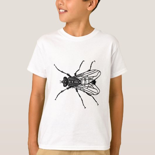 T-shirt Dessin de mouche - l'insecte, parasite, vole (Devant)