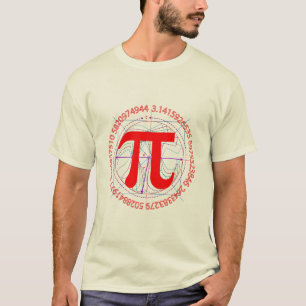 T-shirt Dessin de nombre de pi