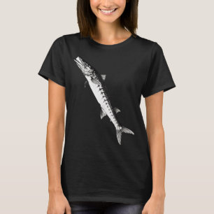 T-shirt Dessin de pêche au drapeau américain