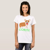 T-shirt Dessin de Pembroke Welsh Corgi (Devant entier)