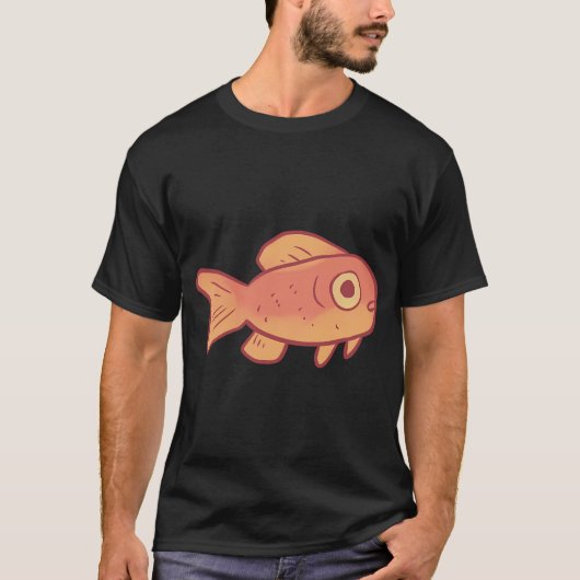 T-shirt Dessin de poisson rouge (Devant)