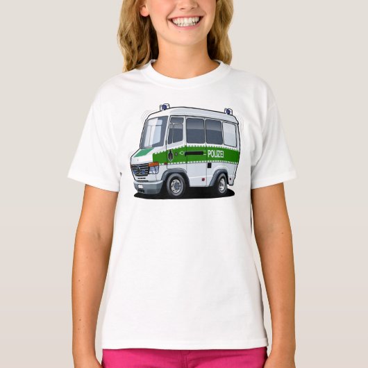 T-shirt Dessin de police Van (Devant)