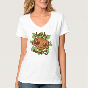 T-shirt Dessin de primate de singe mignon