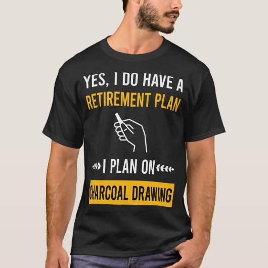 T-shirt Dessin de retraite (Devant)