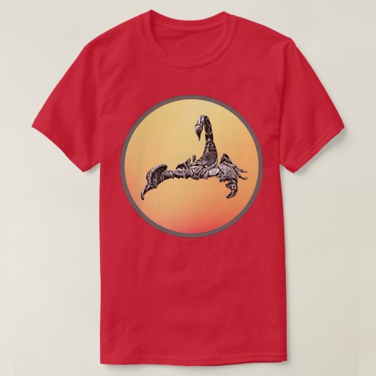 T-shirt Dessin de scorpion (Design devant)