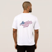 T-shirt Dessin de script de drapeau Semiquincentennial Ame (Dos entier)