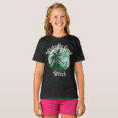 T-shirt Dessin de sorcière verte de bonne sorcière (Devant entier)