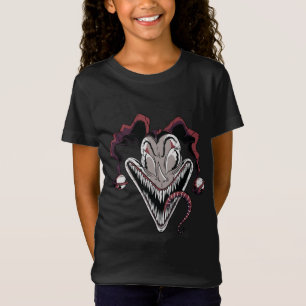 T-Shirt Dessin de visage de clown effrayant pour Halloween
