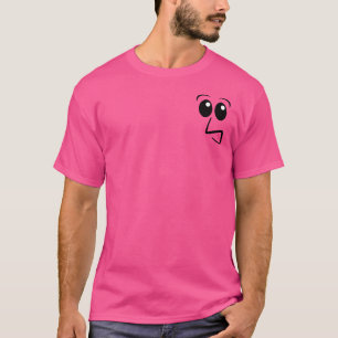 T-shirt Dessin de visage de dessin animé minimaliste drôle