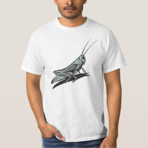 T-shirt Dessin d'écorce de sauterelle noire