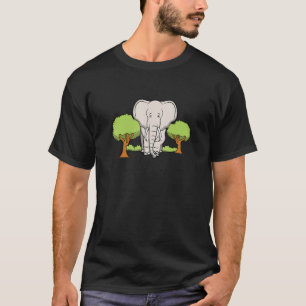 T-shirt Dessin D'Éléphants Africains Pour Des Animaux Sauv