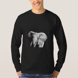 T-shirt Dessin d'éléphants de Bush en Afrique