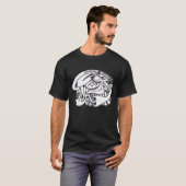 T-shirt Dessin d'encre à trois aspects (Devant entier)