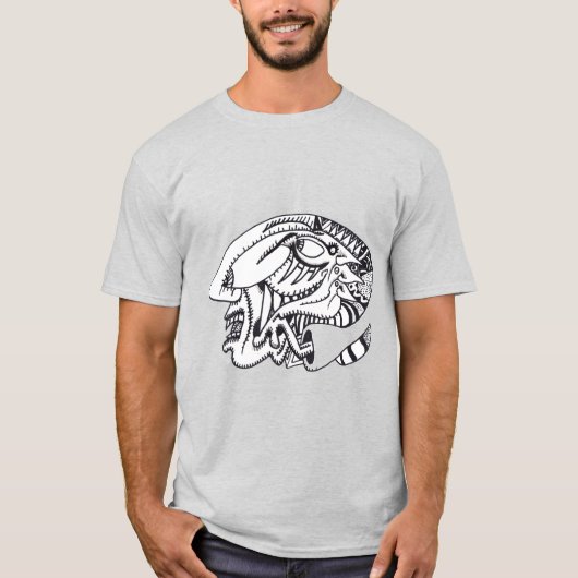 T-shirt Dessin d'encre à trois aspects (pour les couleurs (Devant)