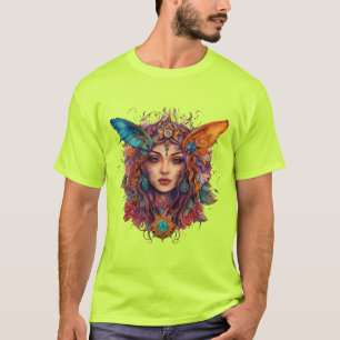 T-shirt Dessin d'encre de l'esprit mystique - tatouage vib