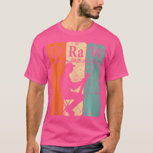 T-shirt Dessin des éléments du tableau périodique Crayon à
