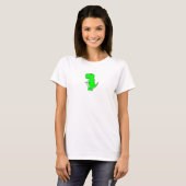 T-shirt Dessin Dinosaure Vert (Devant entier)