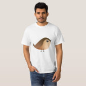 T-shirt Dessin d'Oiseau de Bruant (Devant entier)