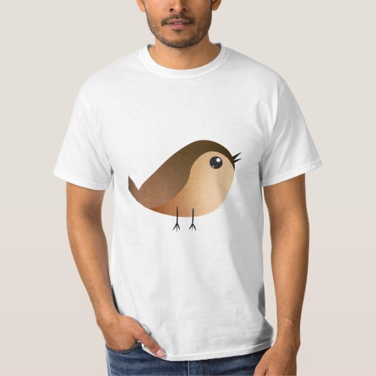 T-shirt Dessin d'Oiseau de Bruant (Devant)