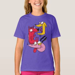 T-shirt Dessin Drôles de Chiens Fous