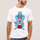 T-shirt Dessin du Citrouille de levage Werewolf (Devant)