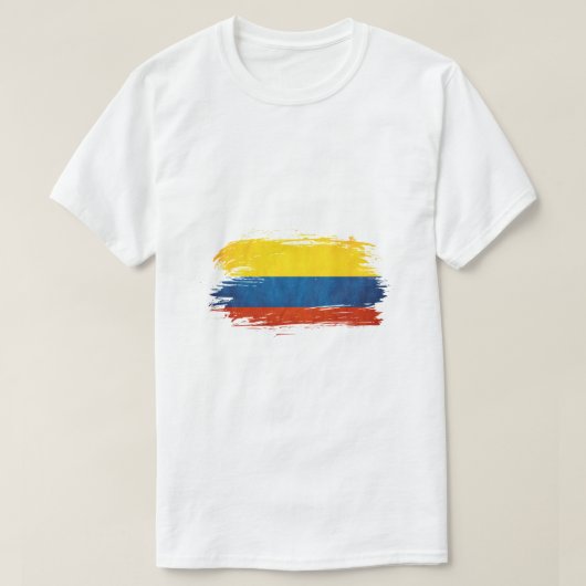 T-shirt Dessin du drapeau de Colombie (Design devant)