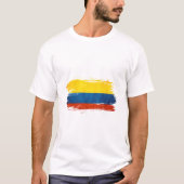 T-shirt Dessin du drapeau de Colombie (Devant)