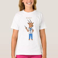 Dessin du médecin de l'antilope Cute Gemsbok