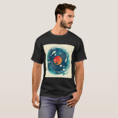 T-shirt Dessin du son de l'eau (Devant entier)
