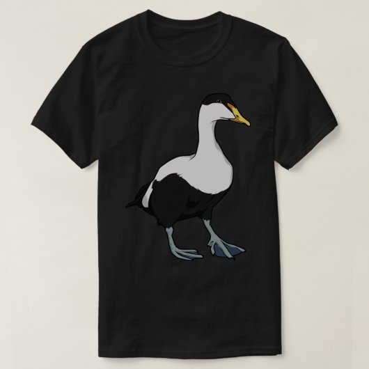 T-shirt Dessin d'un eider commun (Design devant)