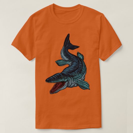 T-shirt Dessin d'un Mosasaurus (Design devant)