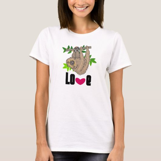 T-shirt Dessin d'une fentes penchée à l'envers (Devant)