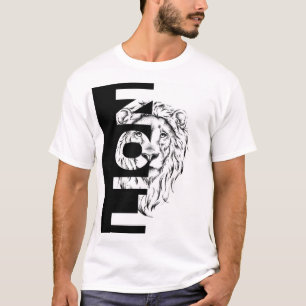 T-shirt Dessin d'une tête de lion