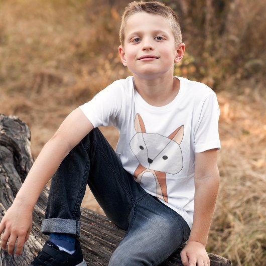 T-shirt Dessin en mode foncé Fox