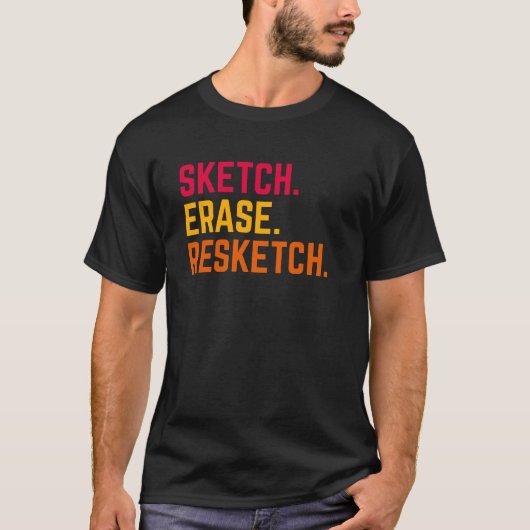 T-shirt Dessin et illustration Artiste Tee (Devant)