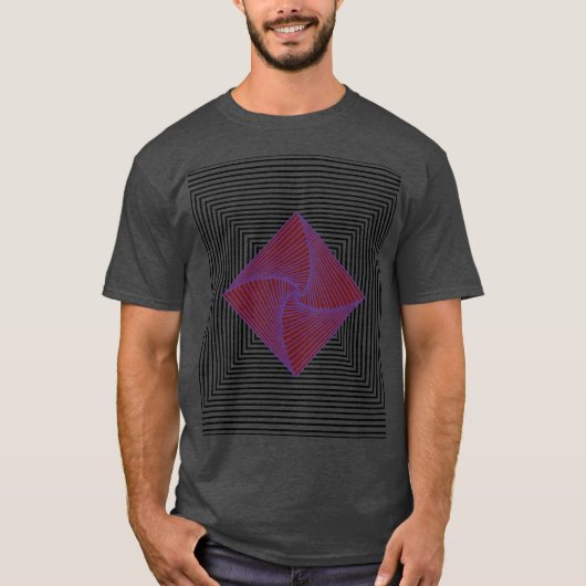 T-shirt dessin géométrique (Devant)