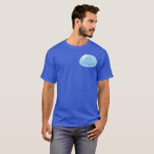 T-shirt dessin géométrique Violet (Devant entier)