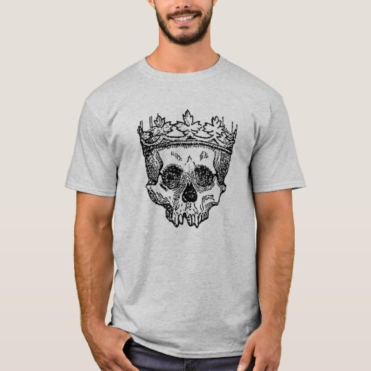 T-shirt Dessin gothique du crâne (Devant)