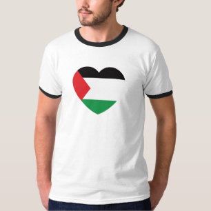 T-shirt dessin graphique du pavillon de palestine mignon