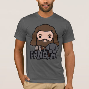 T-shirt Dessin Hagrid et Fang Character Art