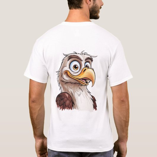 T-shirt dessin humoristique d'aigle (Dos)