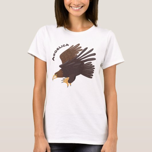 T-shirt dessin humoristique d'aigle royal (Devant)