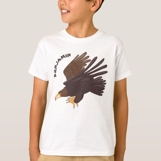 T-shirt dessin humoristique d'aigle royal (Devant)