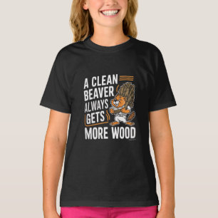 T-shirt Dessin humoristique de castor à l'ancienne